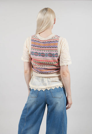 Kinross Waistcoat in Coral