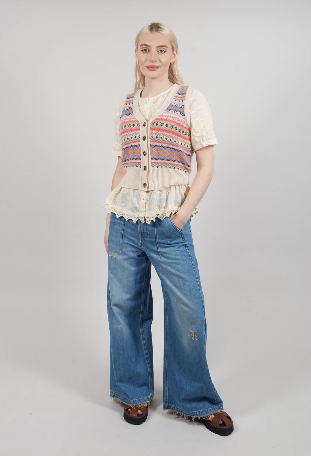 Gun Blouse in Cream