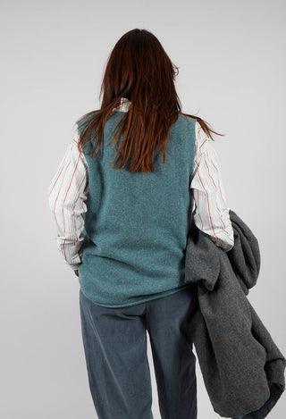 Corry V-Neck Tank Top in Caspian