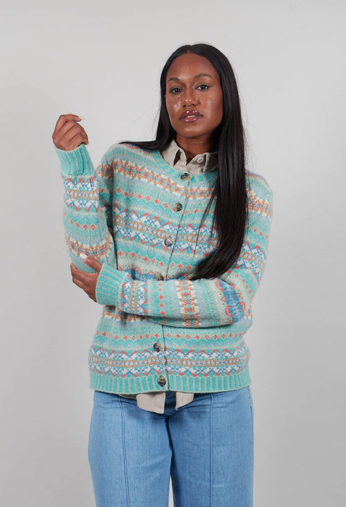 Kinross Cardigan in Opal