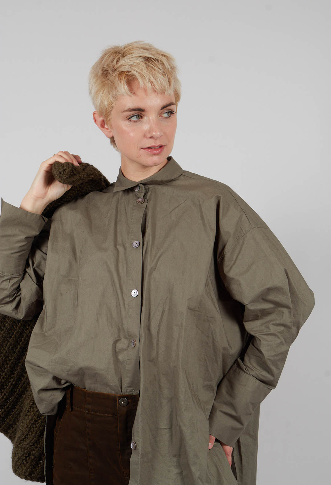 Relaxed Fit shirt in Khaki