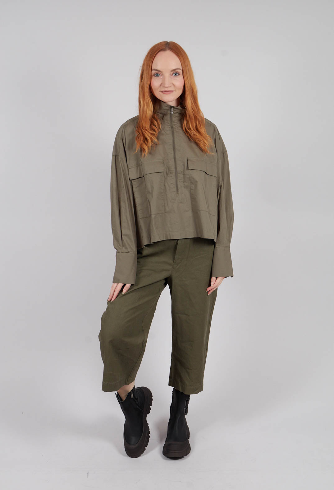 Utility Style Jacket in Khaki