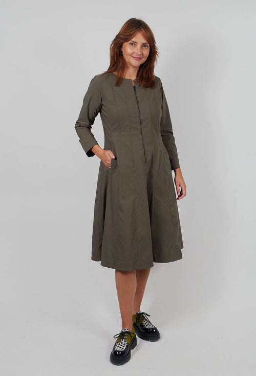 Utility Style Dress in Khaki