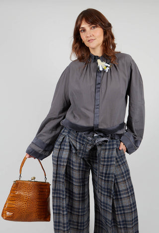 Cotton Shirt in Anthracite