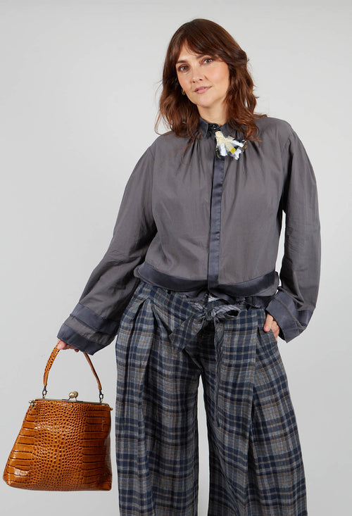 Cotton Shirt in Anthracite