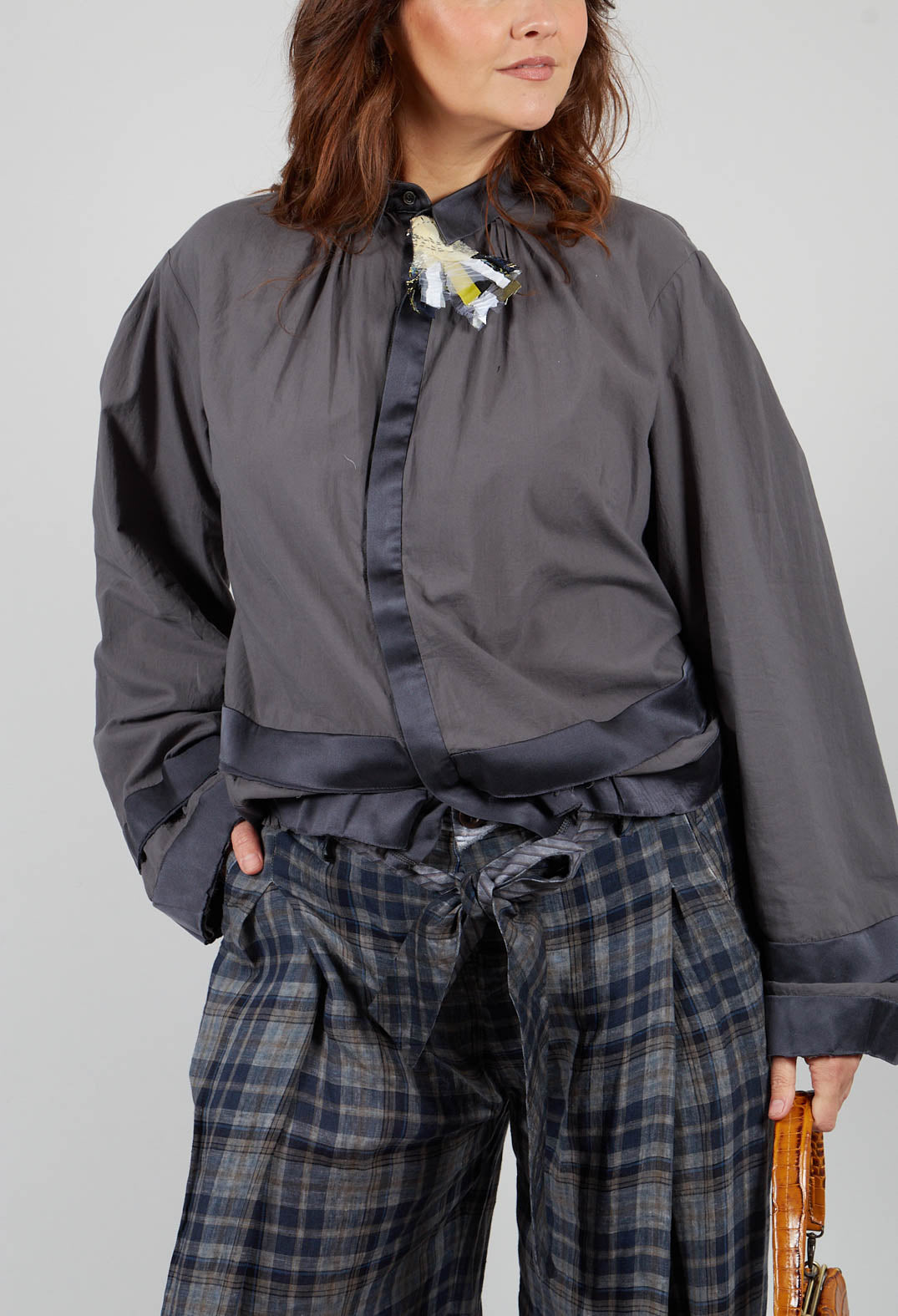 Cotton Shirt in Anthracite