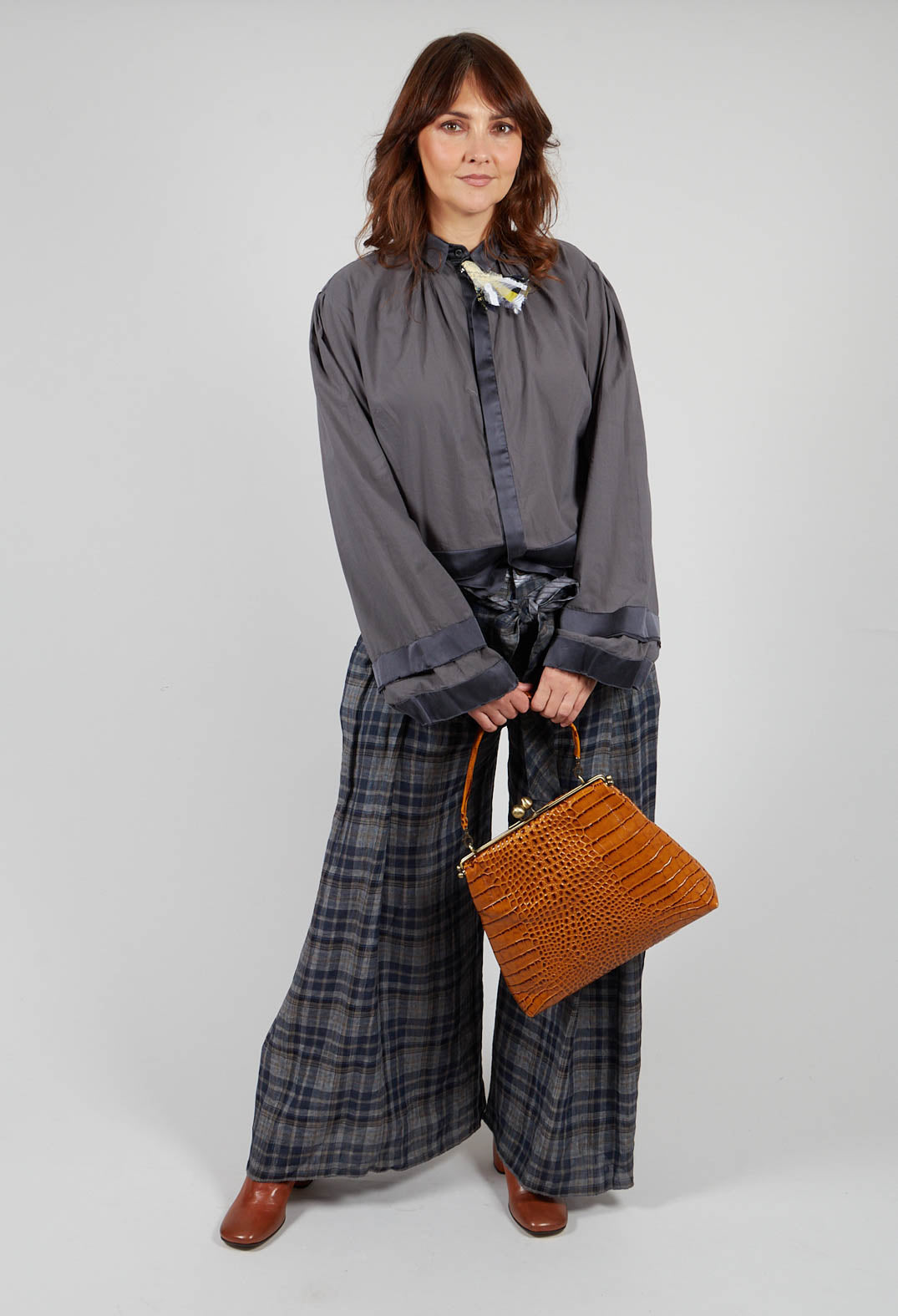 Cotton Shirt in Anthracite