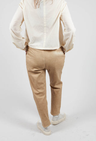 Straight Leg Trousers in Beige