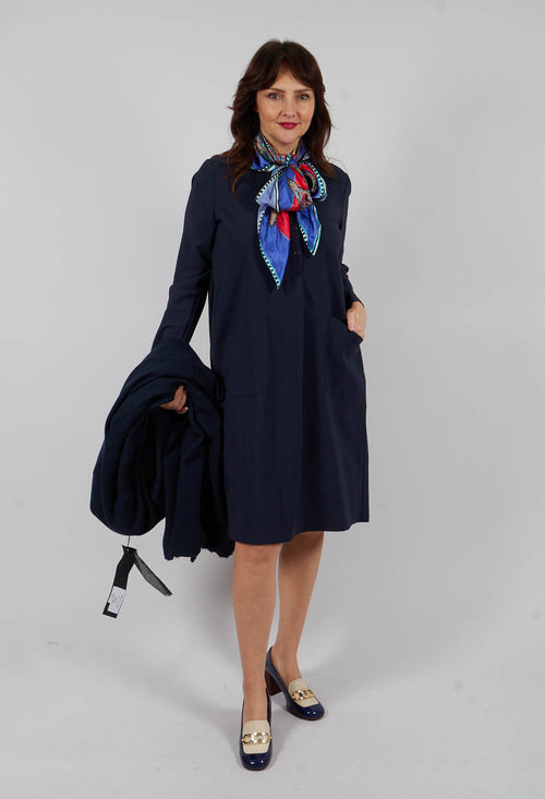 Travel Dress in Dark Navy