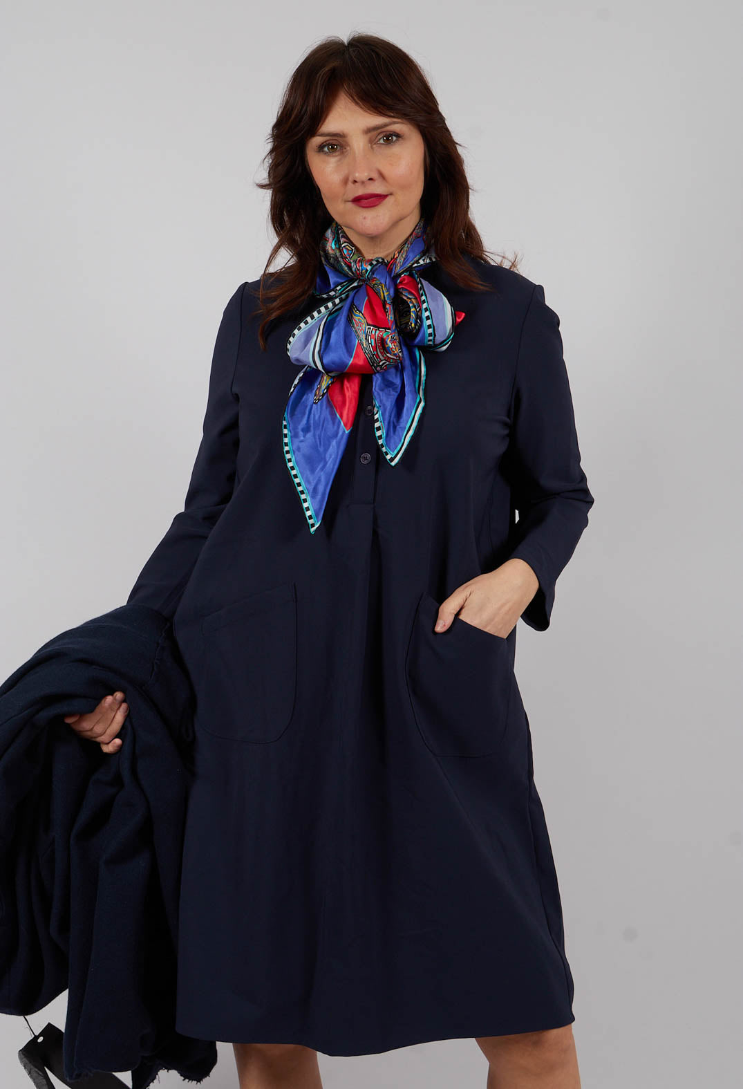 Travel Dress in Dark Navy