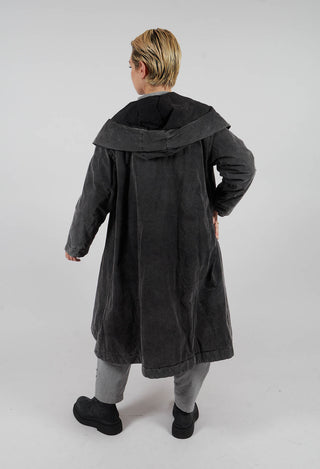 Hooded Jacket in Pewter