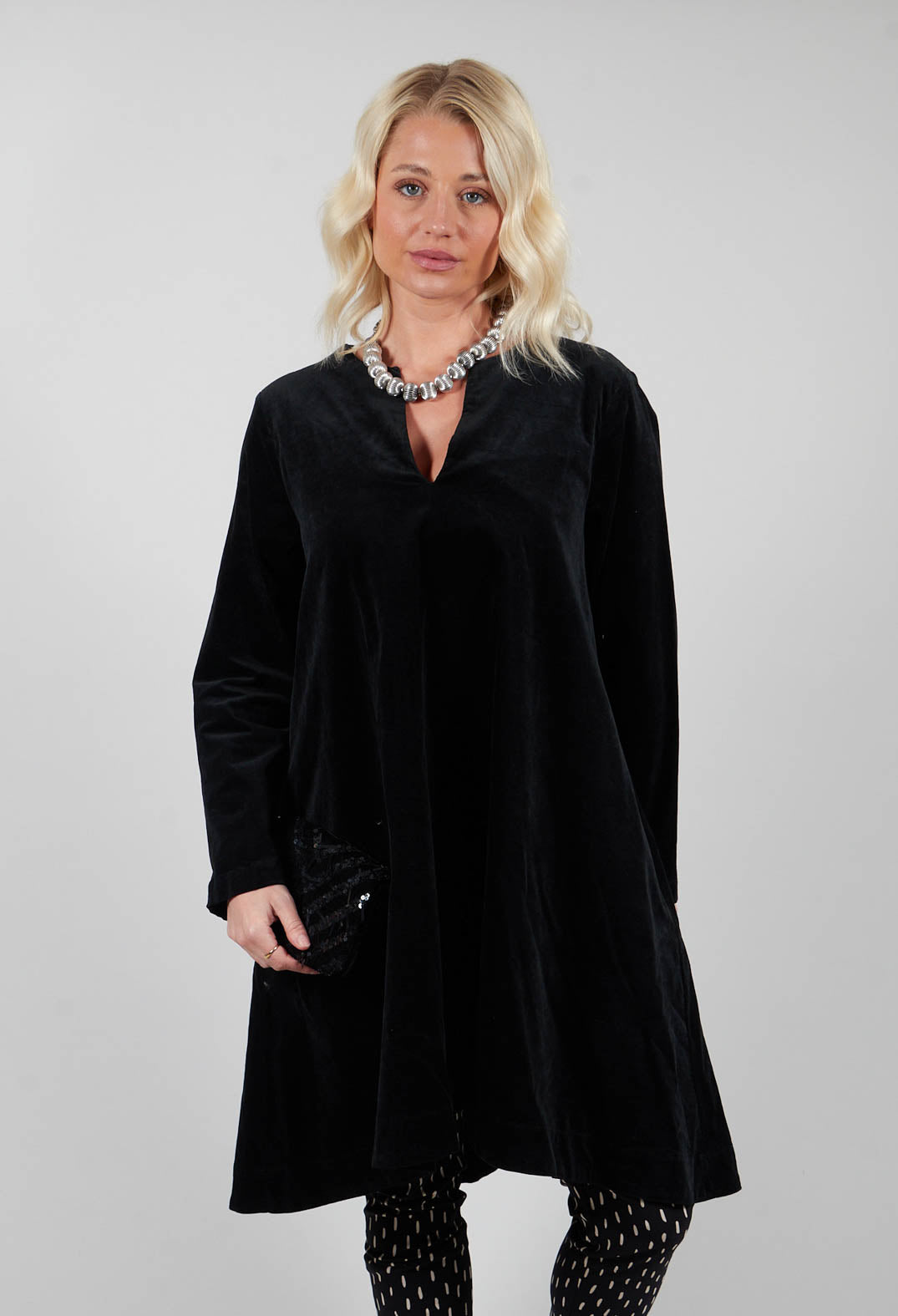 Longline Tunic in Black