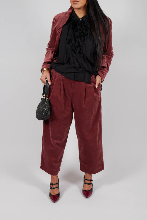 Balloon Leg Trousers in Intense Rust