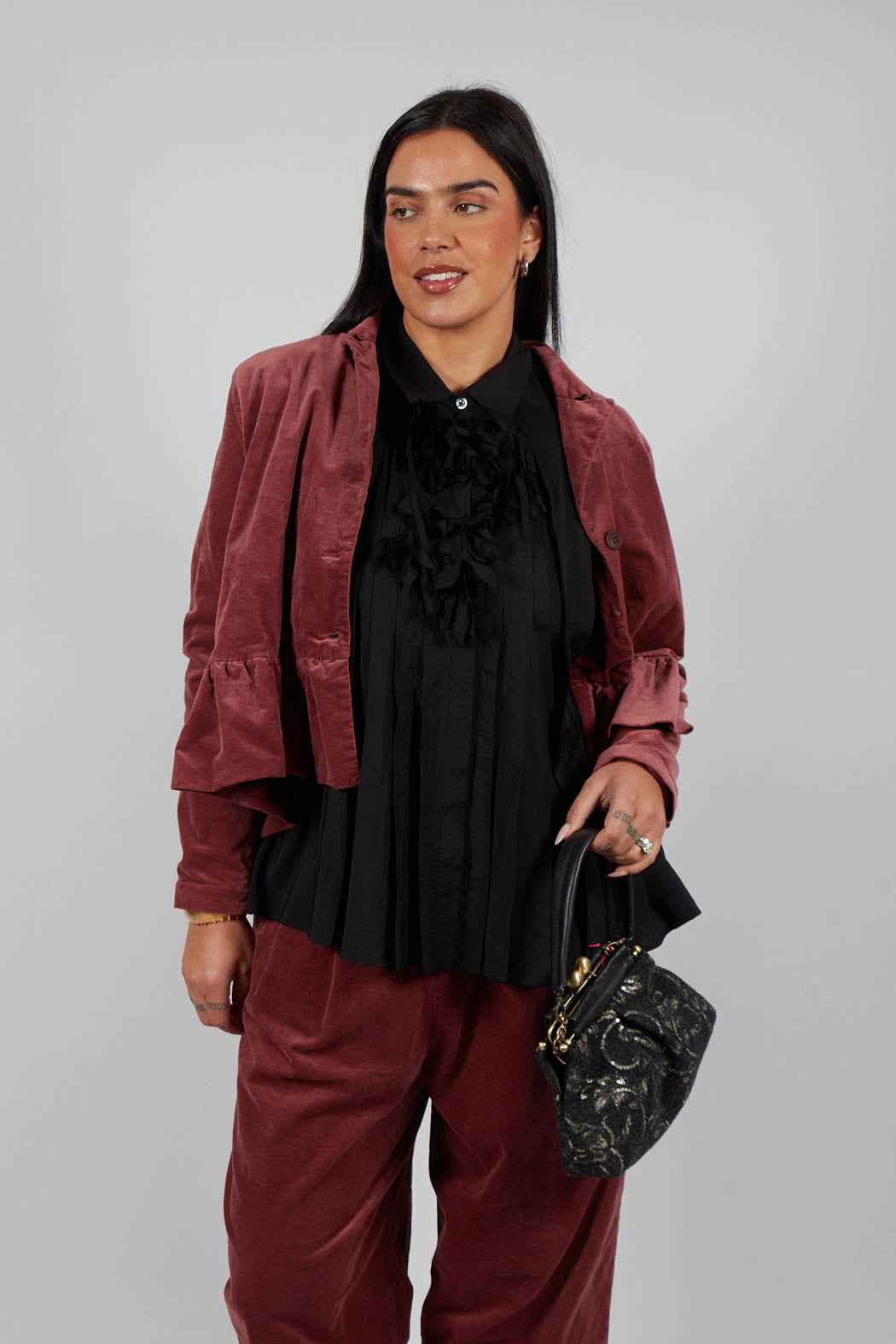 Short Structured Jacket in Rust