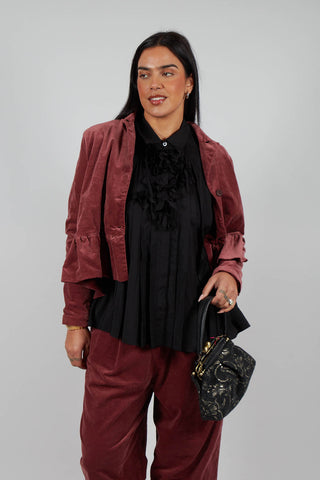 Short Structured Jacket in Rust