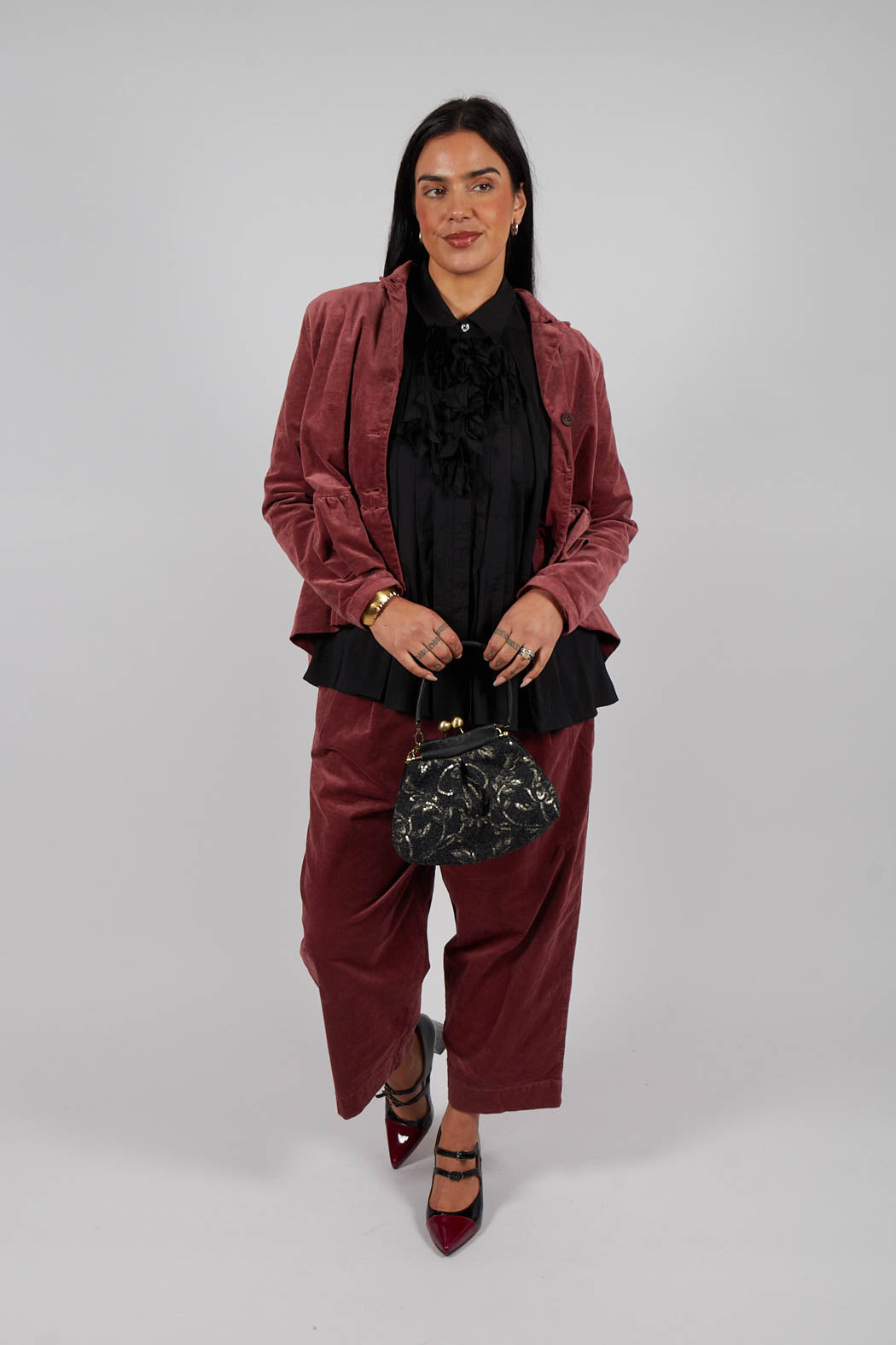 Short Structured Jacket in Rust