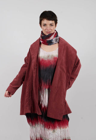 Vintage Look Coat in Intense Rust