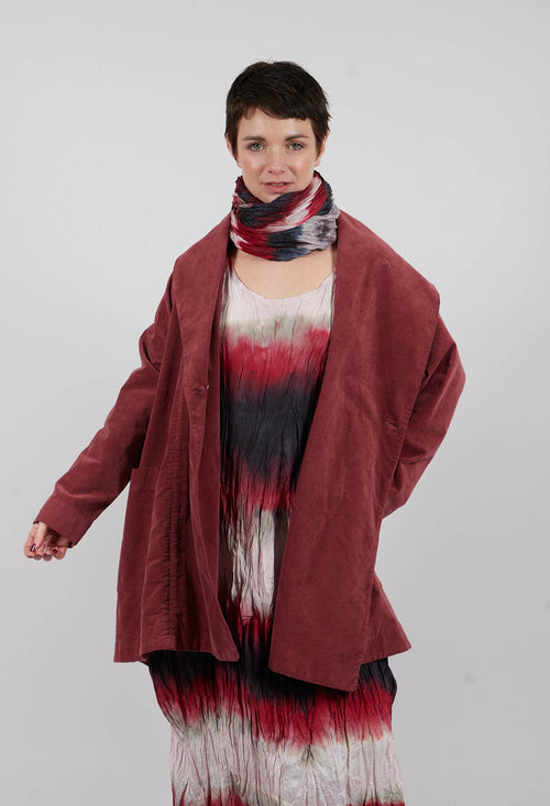 Vintage Look Coat in Intense Rust