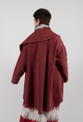 Vintage Look Coat in Intense Rust