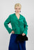 Velvet Blazer in Green