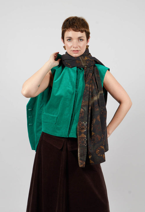 Velvet Waistcoat in Green