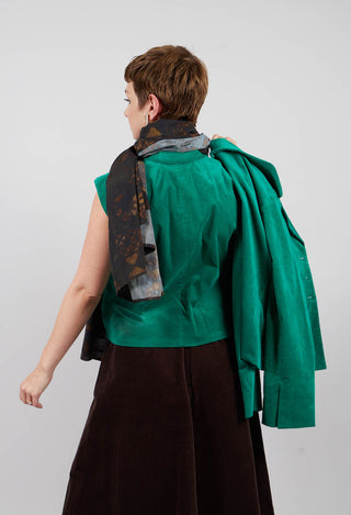 Velvet Waistcoat in Green