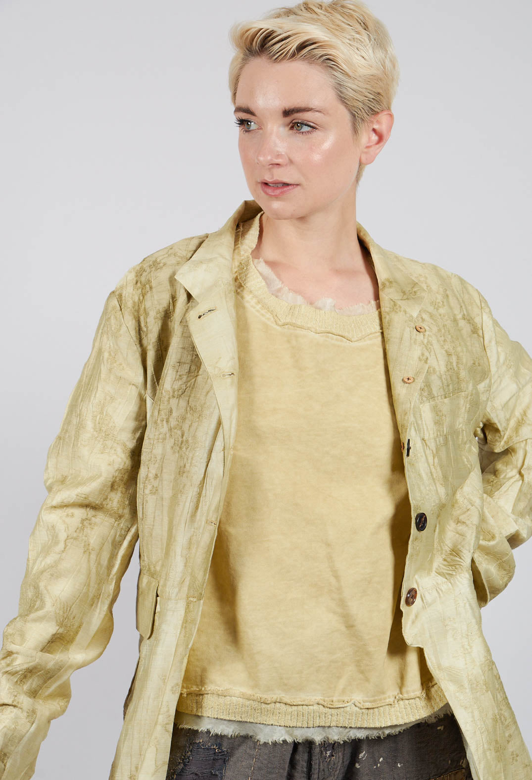 Quilted Jacket in Moss