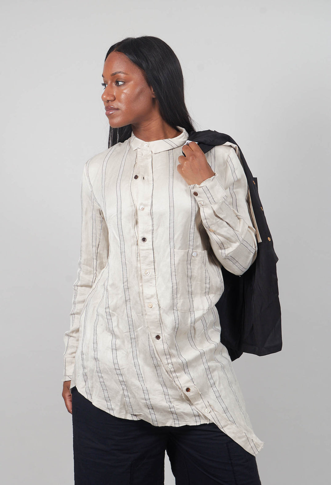 Striped Shirt in Ivory