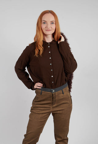 Collar Shirt TBC in Coffee