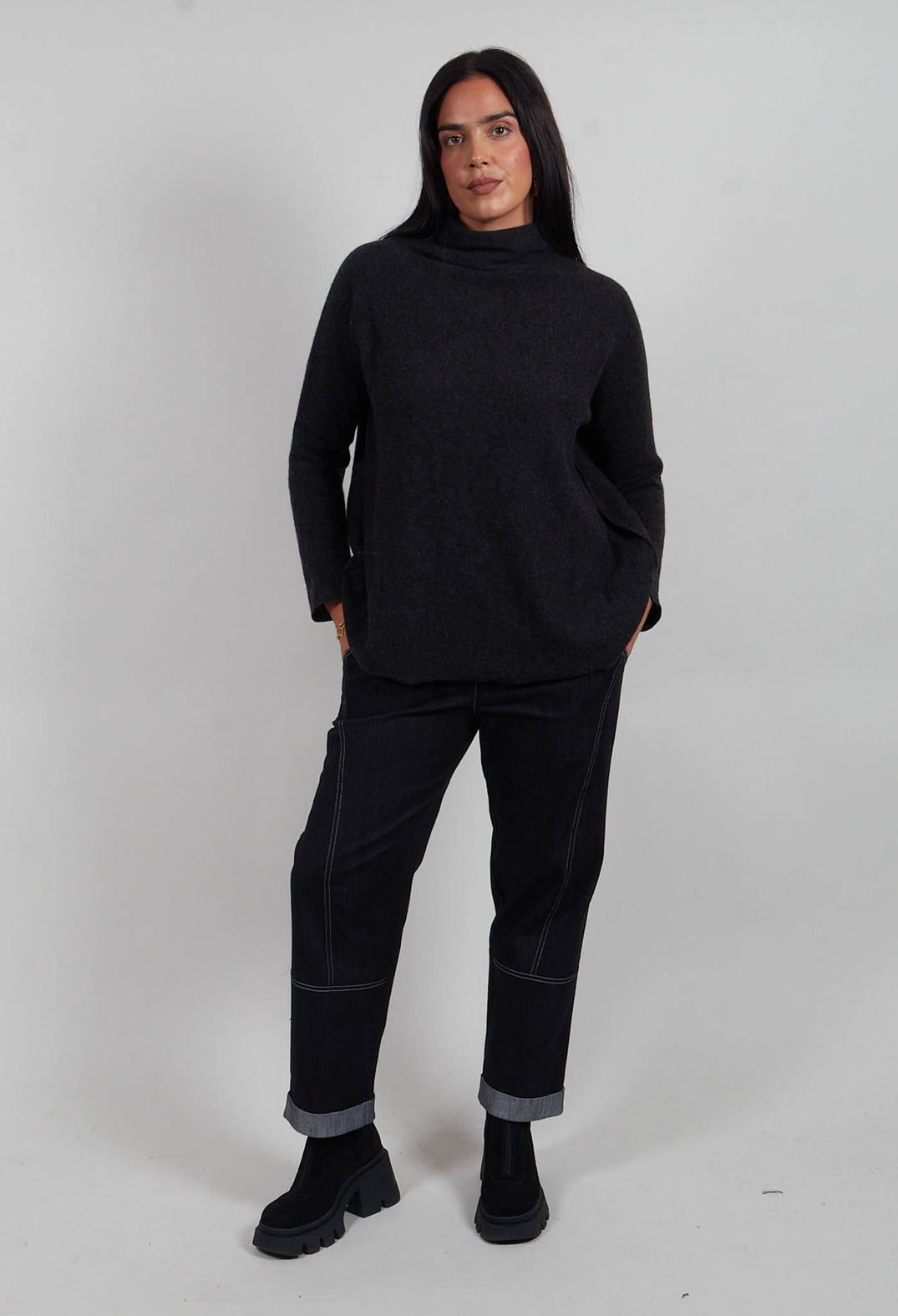 High Neck WS in Slate