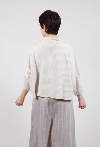 Pinstriped Shirt in Cream