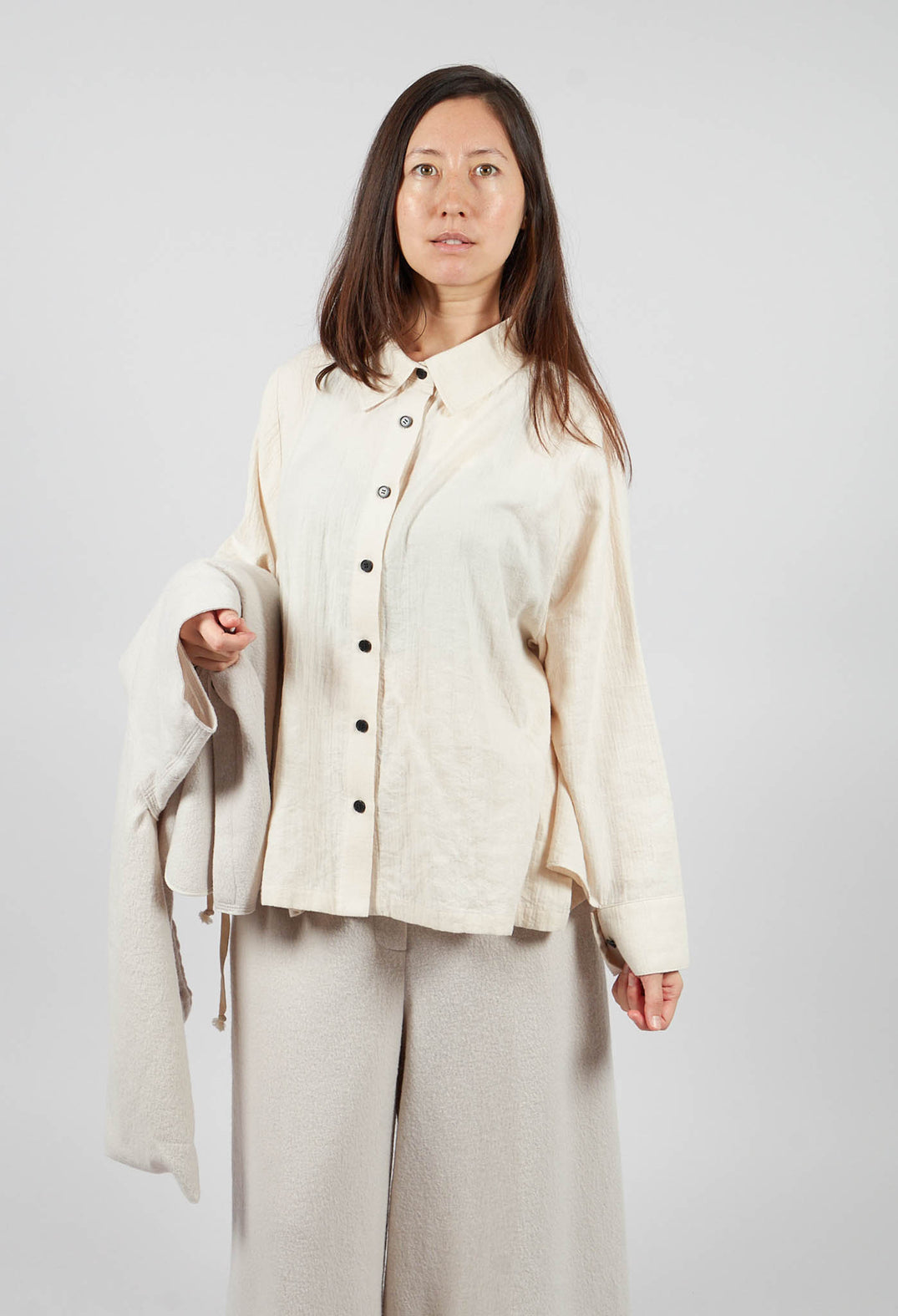 Batwing Shirt in Cream