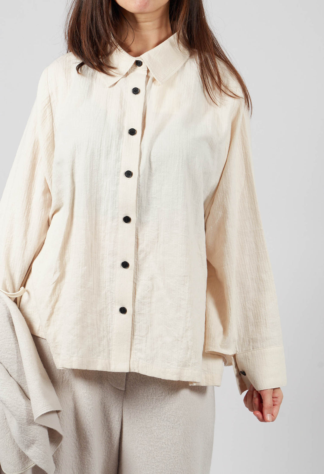 Batwing Shirt in Cream