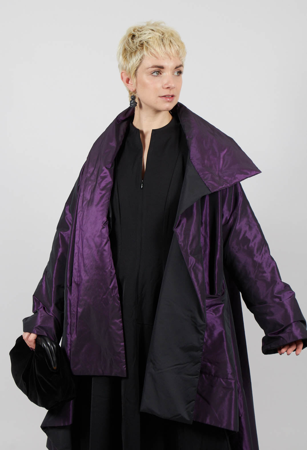 Savanah Coat in Plum