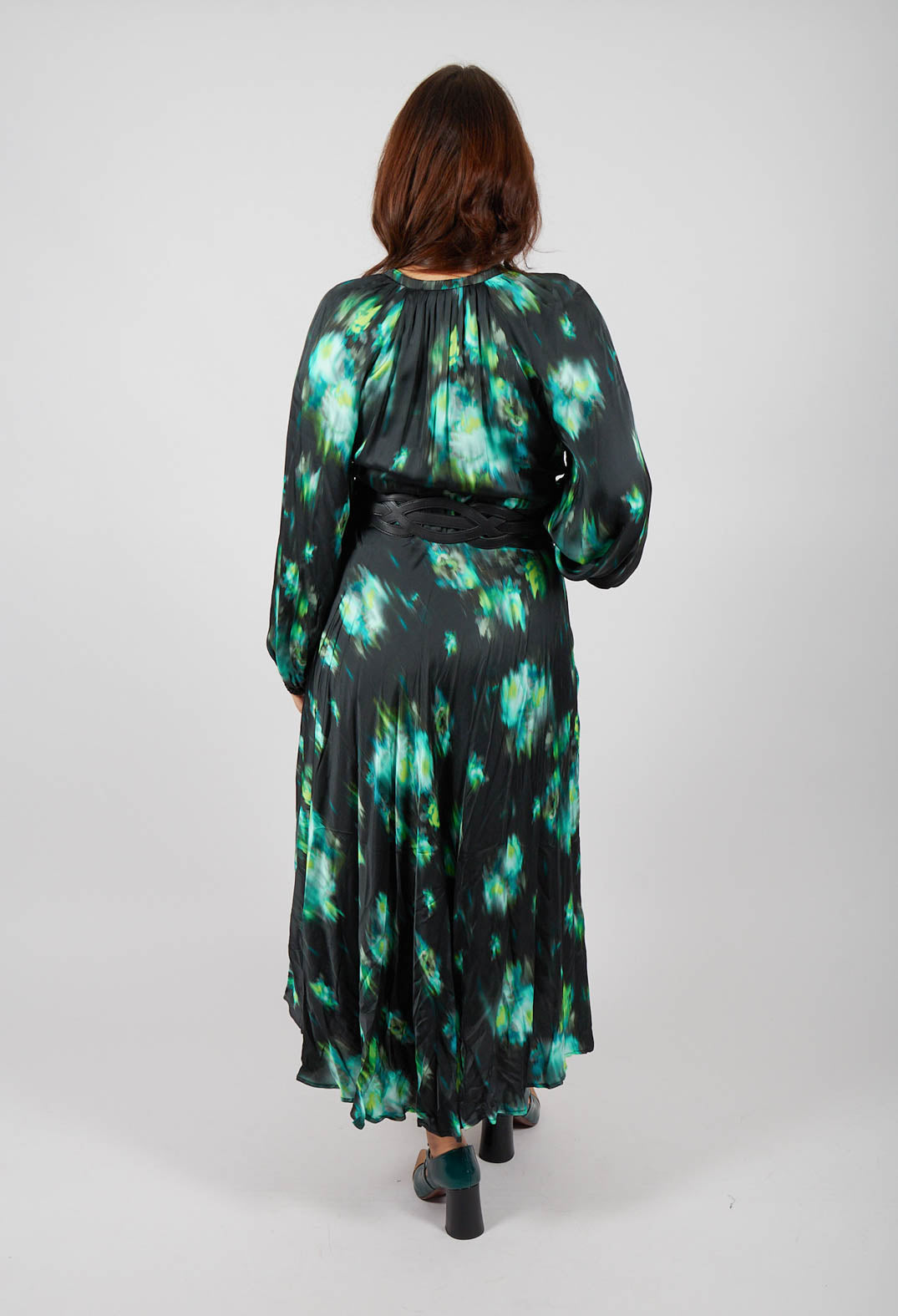 Beatrice B Louise Dress in Green and Black Print Beatrice B Louise Dress in Green and Black Print