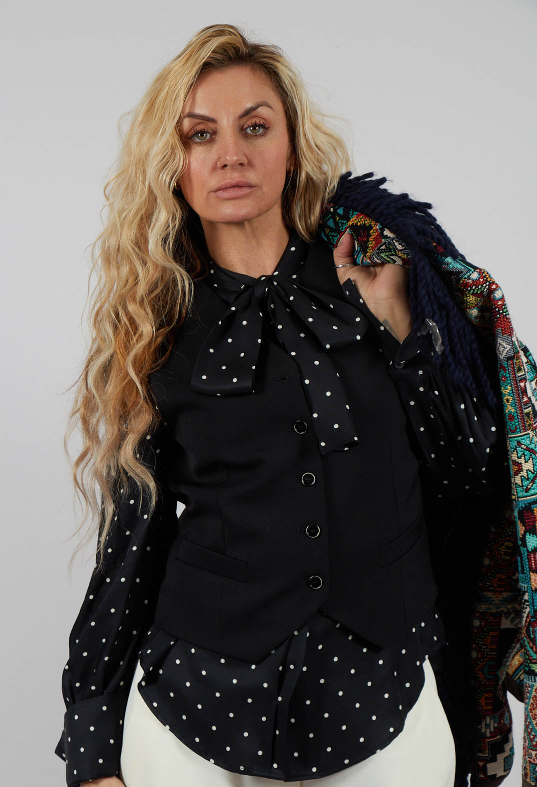 Twill Waistcoat in Black