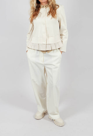 Twill Trousers in Cream