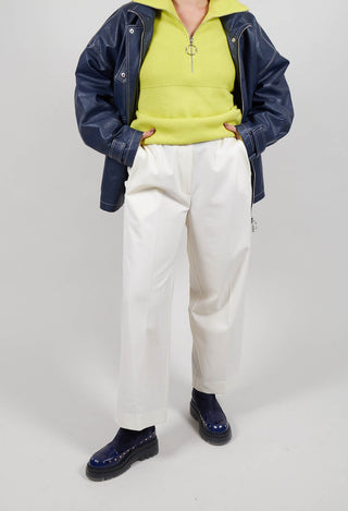 Twill Trousers in Cream
