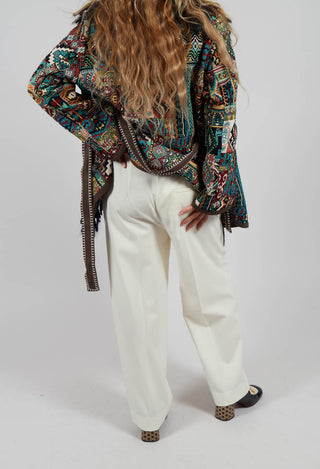 Twill Trousers in Cream