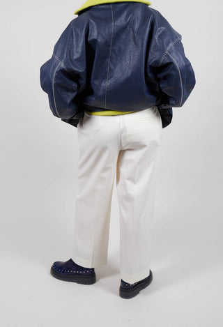 Twill Trousers in Cream