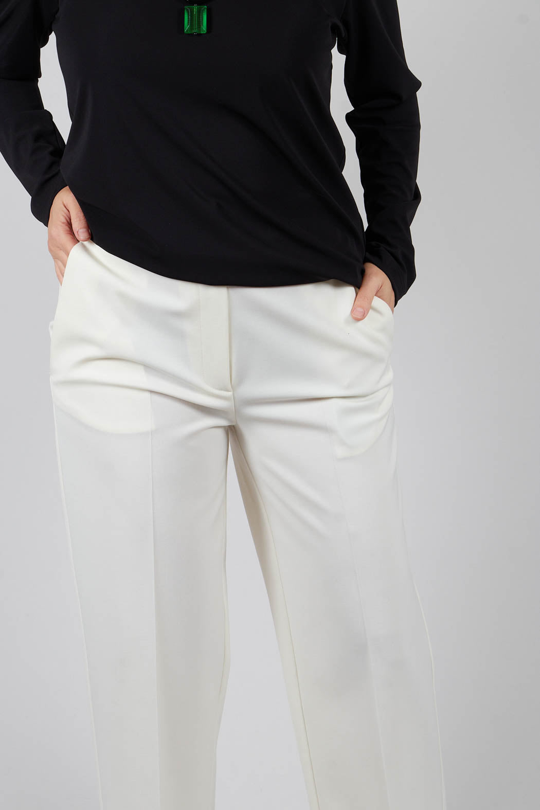 Twill Trousers in Cream