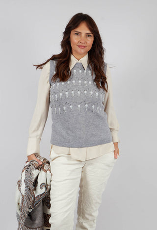 Parks Sleeveless Top in Grey