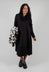 Snood Neck Dress in Black