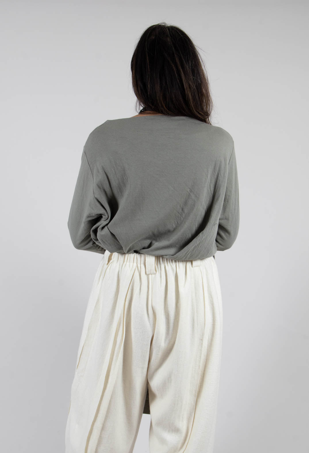 Long Sleeve Top in Light Grey