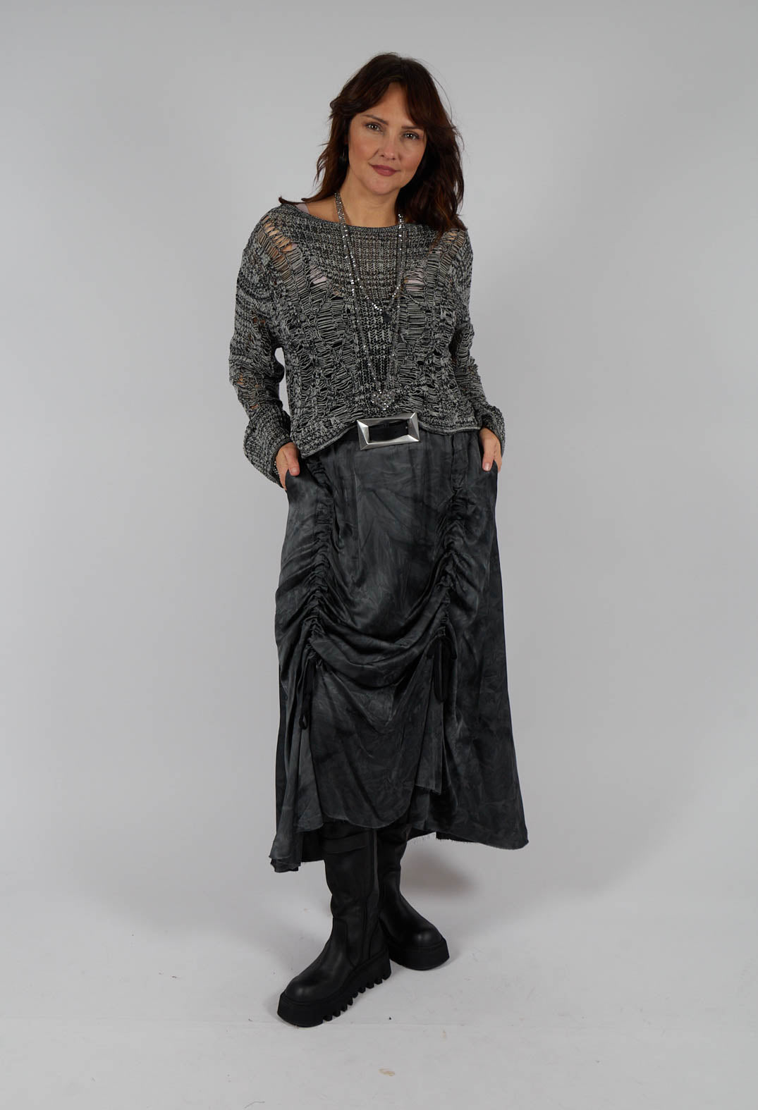 Loose Knit Jumper in Grey