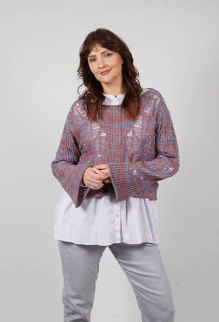 Loose Knit Jumper in Purple