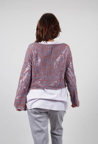 Loose Knit Jumper in Purple