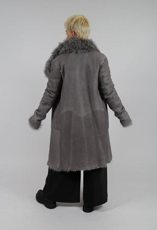 Curly Toscana Coat in Silver