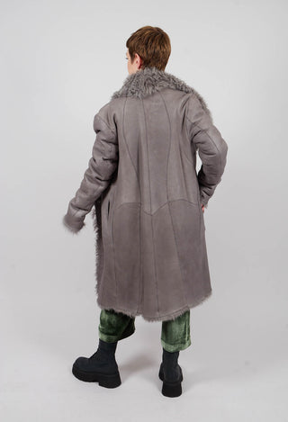 Curly Toscana Coat in Silver