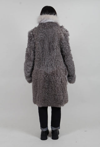 Curly Toscana Coat in Silver